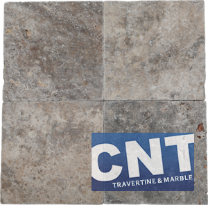 Standard Silver Tumbled Travertine DRY
