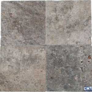Standard Silver Tumbled Travertine DRY