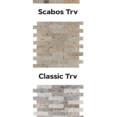 2.5 x 5 - Split Face Travertine