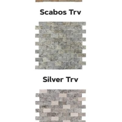 2.5 x 5 - Split Face Travertine