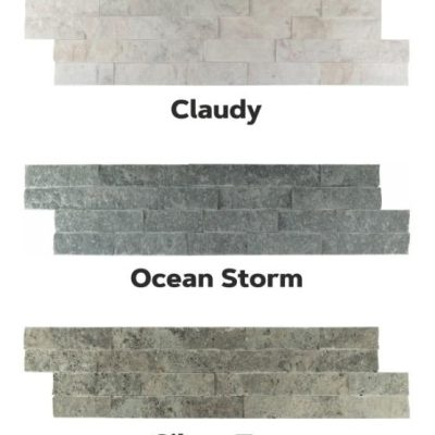 Line Ledger - Split Face Travertine