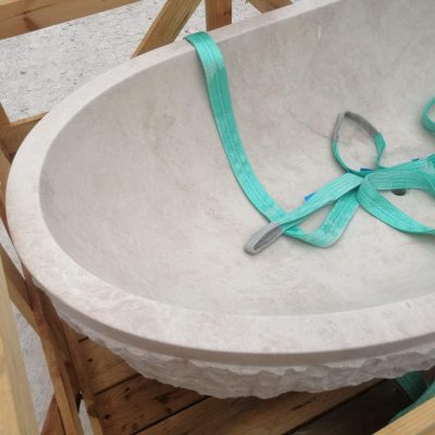 Rough Travertine Bathtub