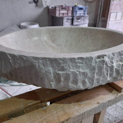 Rough Travertine Basin