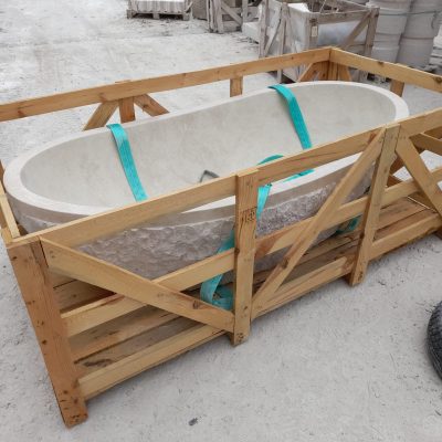 Rough Travertine Bathtub
