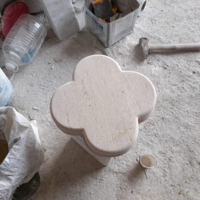 Honed + Filled Travertine Table