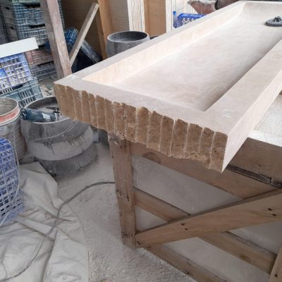 Rough Travertine Basin