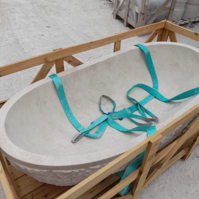 Rough Travertine Bathtub